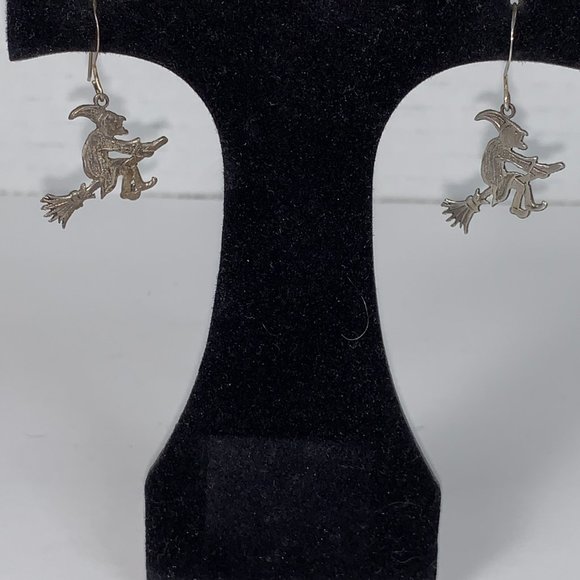 Sterling Silver Witch Earrings - Picture 2 of 15